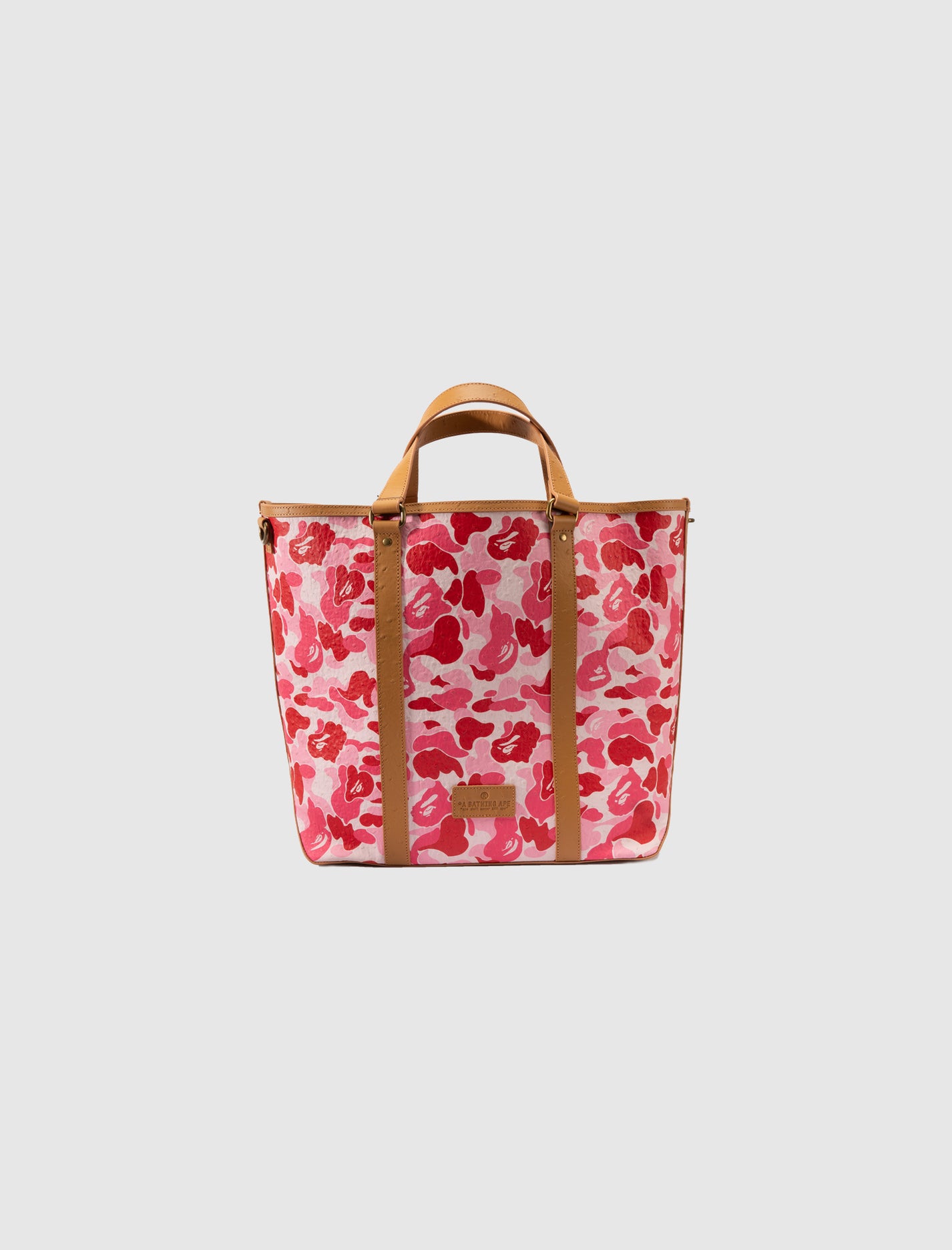 ABC CAMO PU OSTRICH TOTE BAG