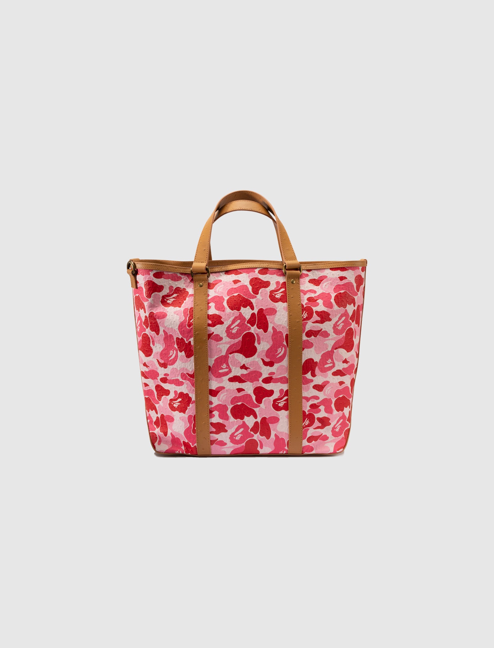ABC CAMO PU OSTRICH TOTE BAG