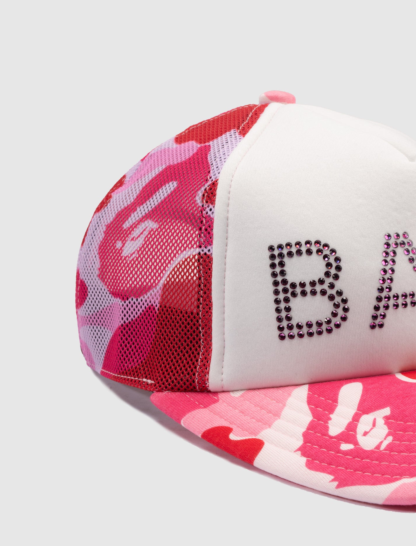 CRYSTAL MESH CAP &quot;PINK&quot;