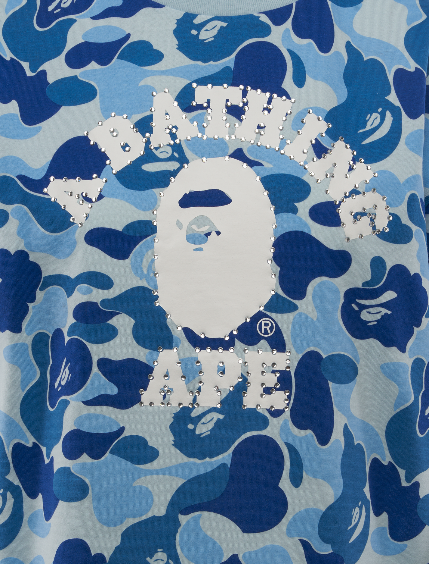 ABC CAMO CRYSTAL STONE OVERSIZED TEE