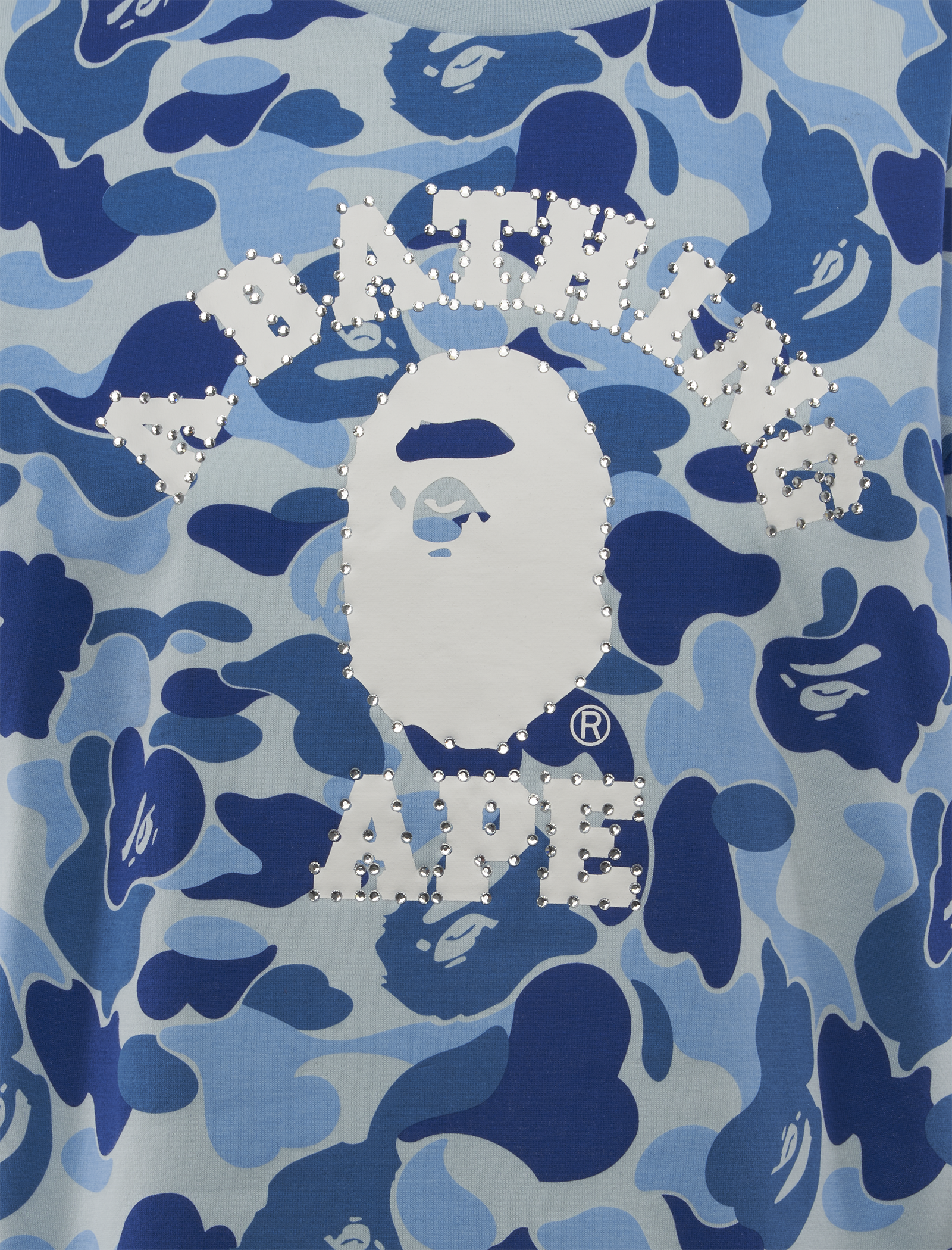 ABC CAMO CRYSTAL STONE OVERSIZED TEE