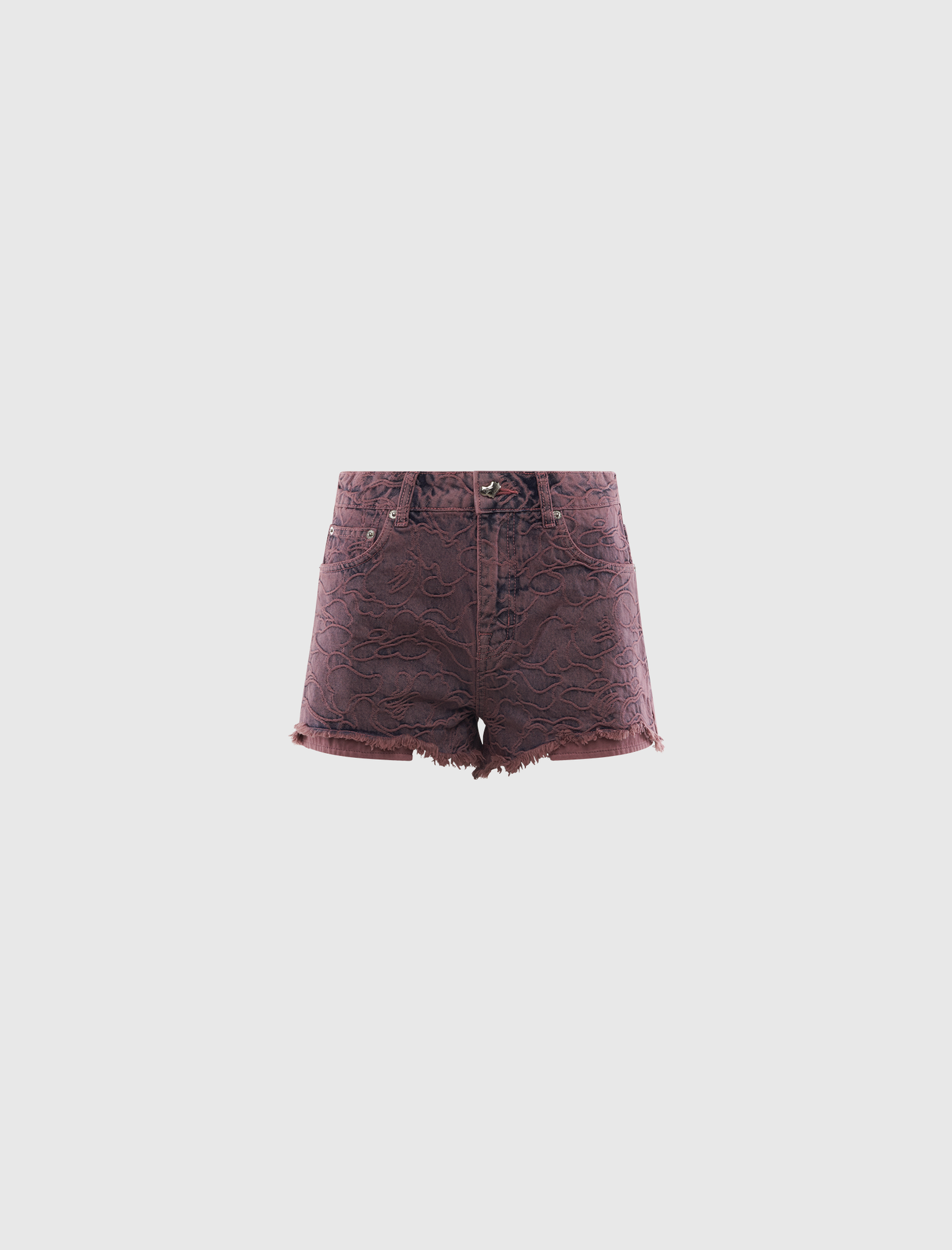 LINE CAMO DENIM SHORTS