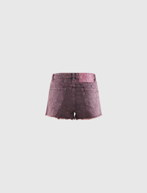 LINE CAMO DENIM SHORTS
