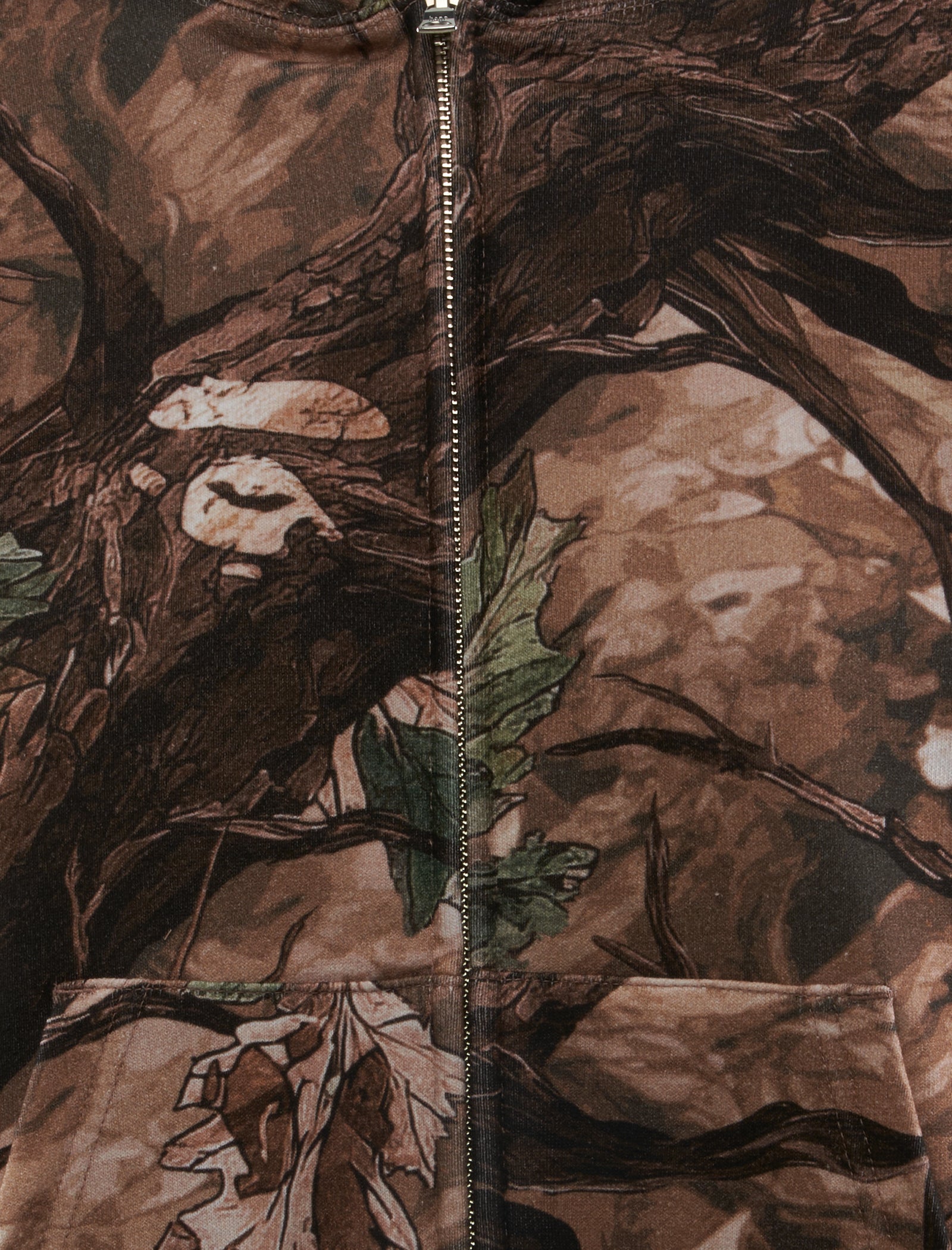 CAMO SHARK ZIP HOODIE