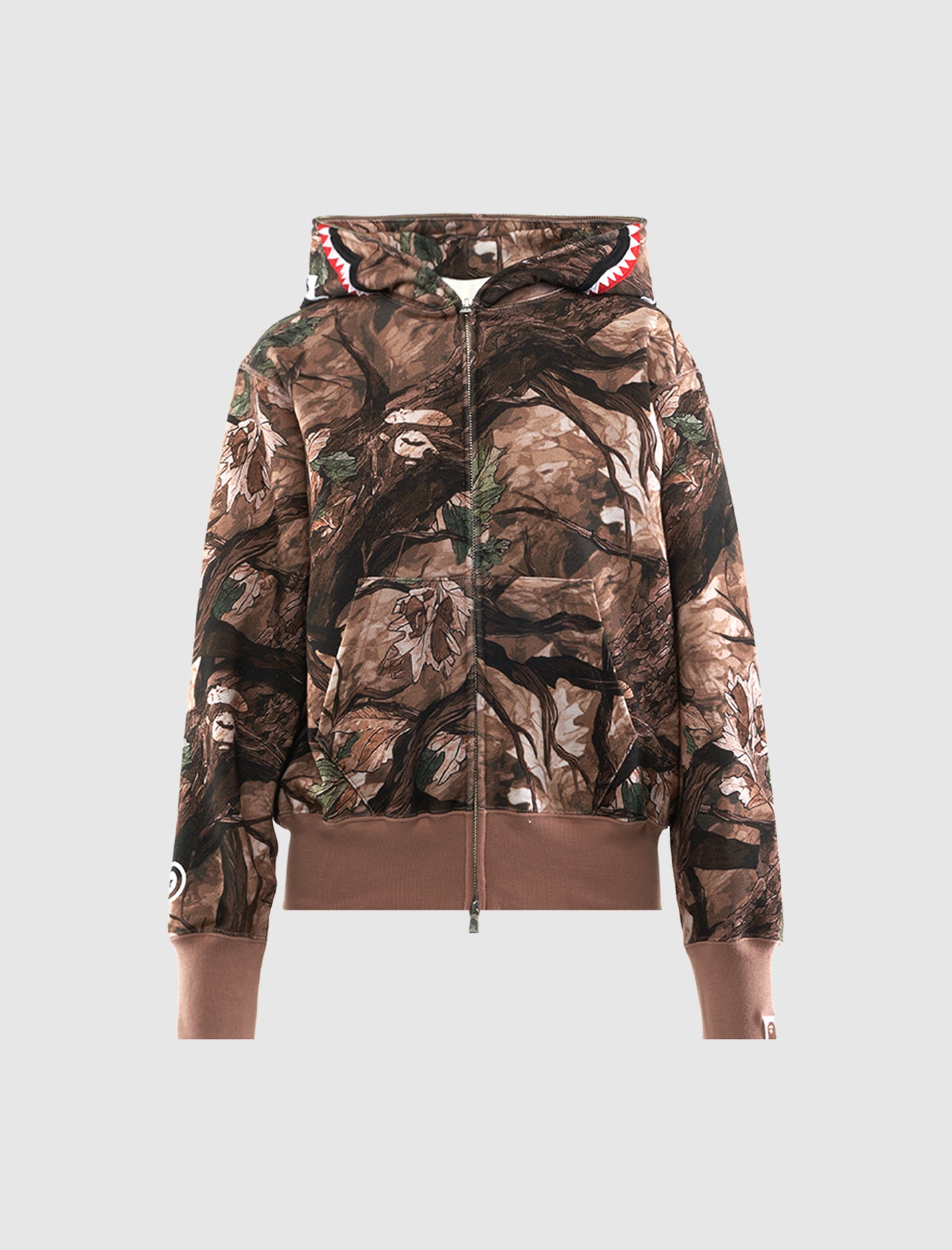 CAMO SHARK ZIP HOODIE