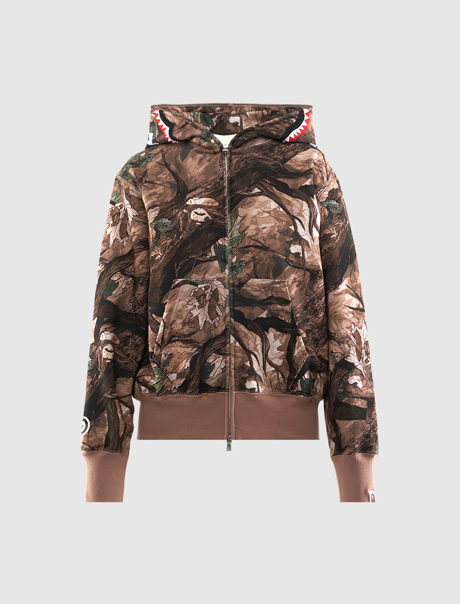 CAMO SHARK ZIP HOODIE