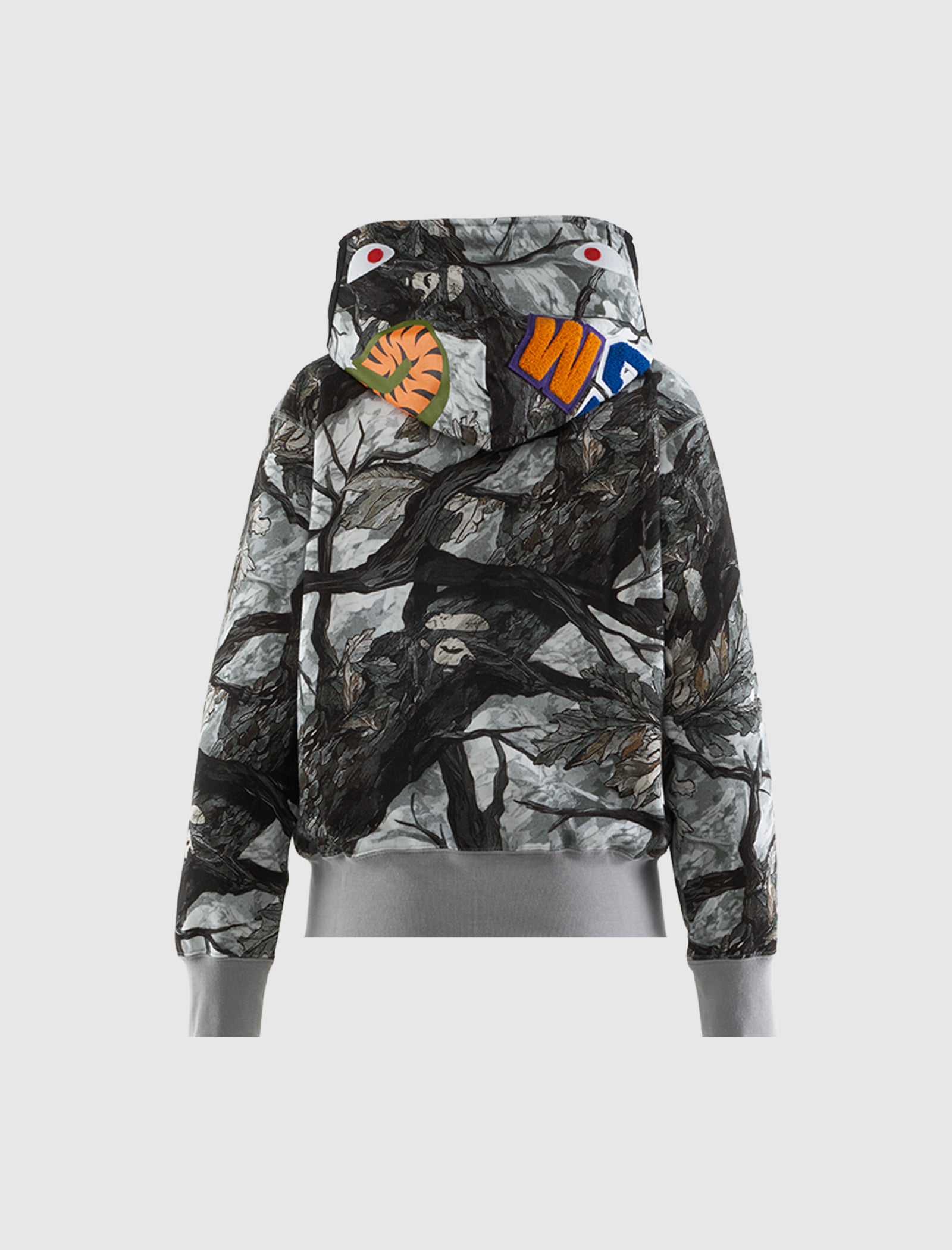 CAMO SHARK ZIP HOODIE