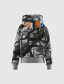 CAMO SHARK ZIP HOODIE