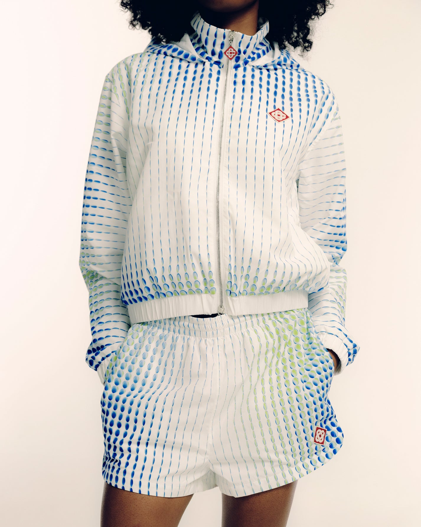 POLY TAFFETA DOTS SHORTS