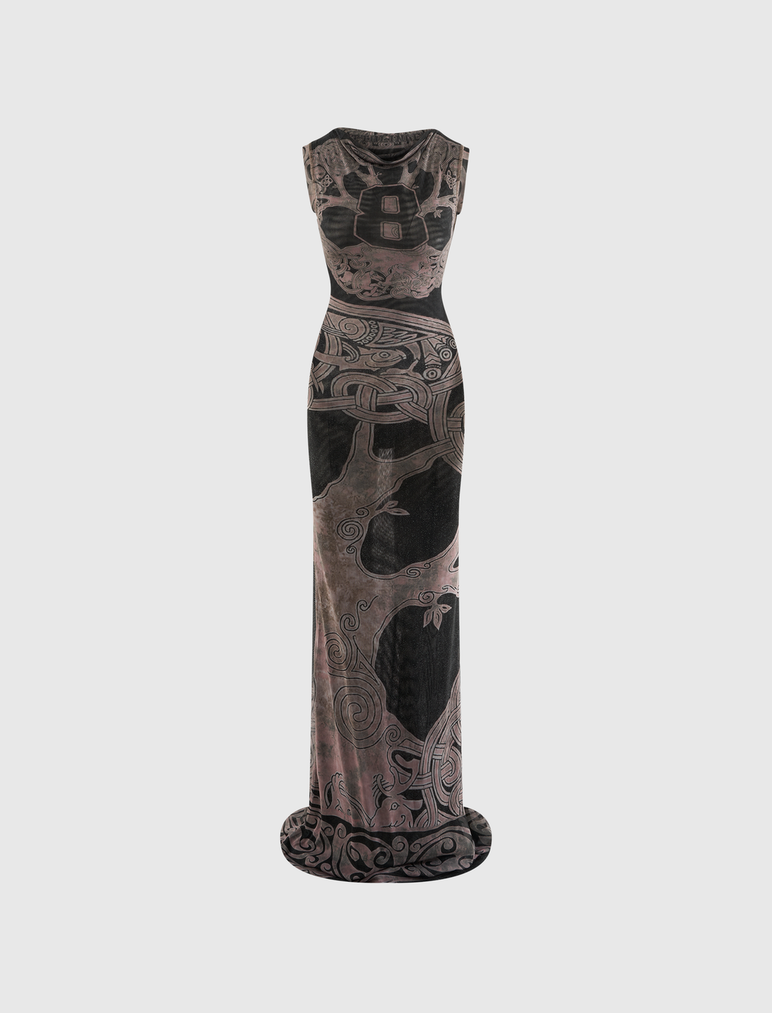 MESH MAXI GOWN