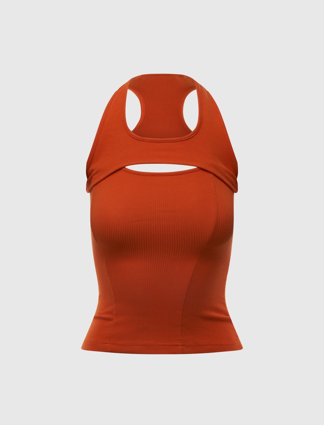 SPLIT RACERBACK RIB TANK