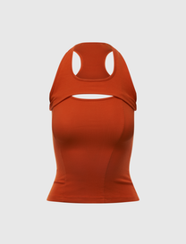SPLIT RACERBACK RIB TANK