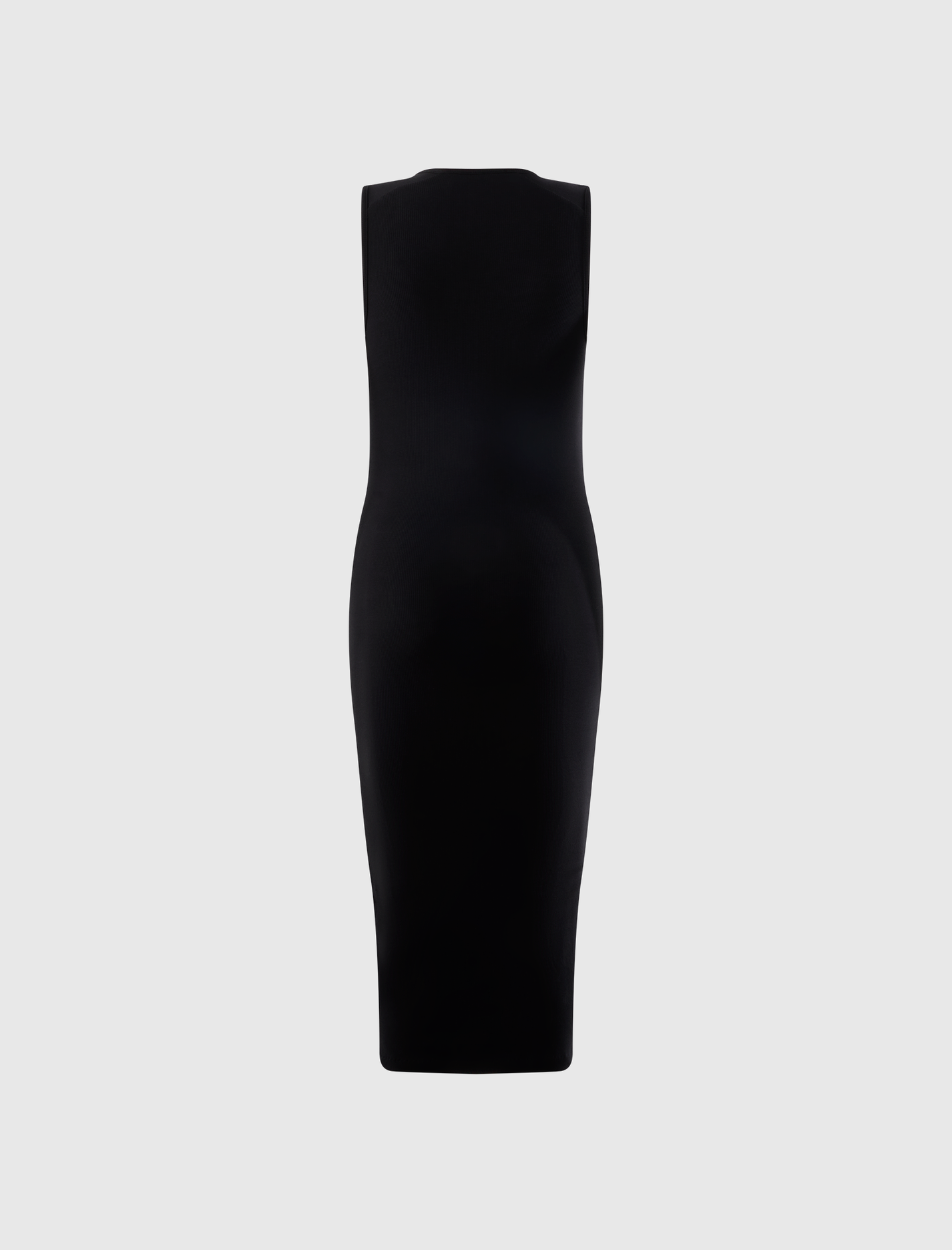 RIB KNIT FITTED LONG TANK DRESS