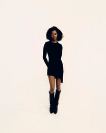 ASYMMETRIC MINI DRESS