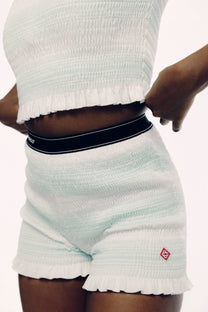 SHIRRED SHORTS