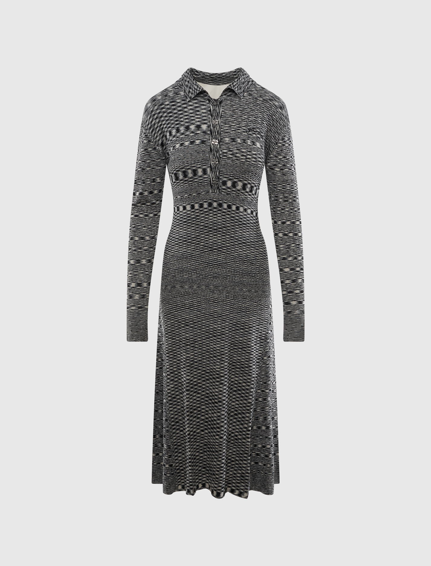 SPACEDYED KNIT DRESS