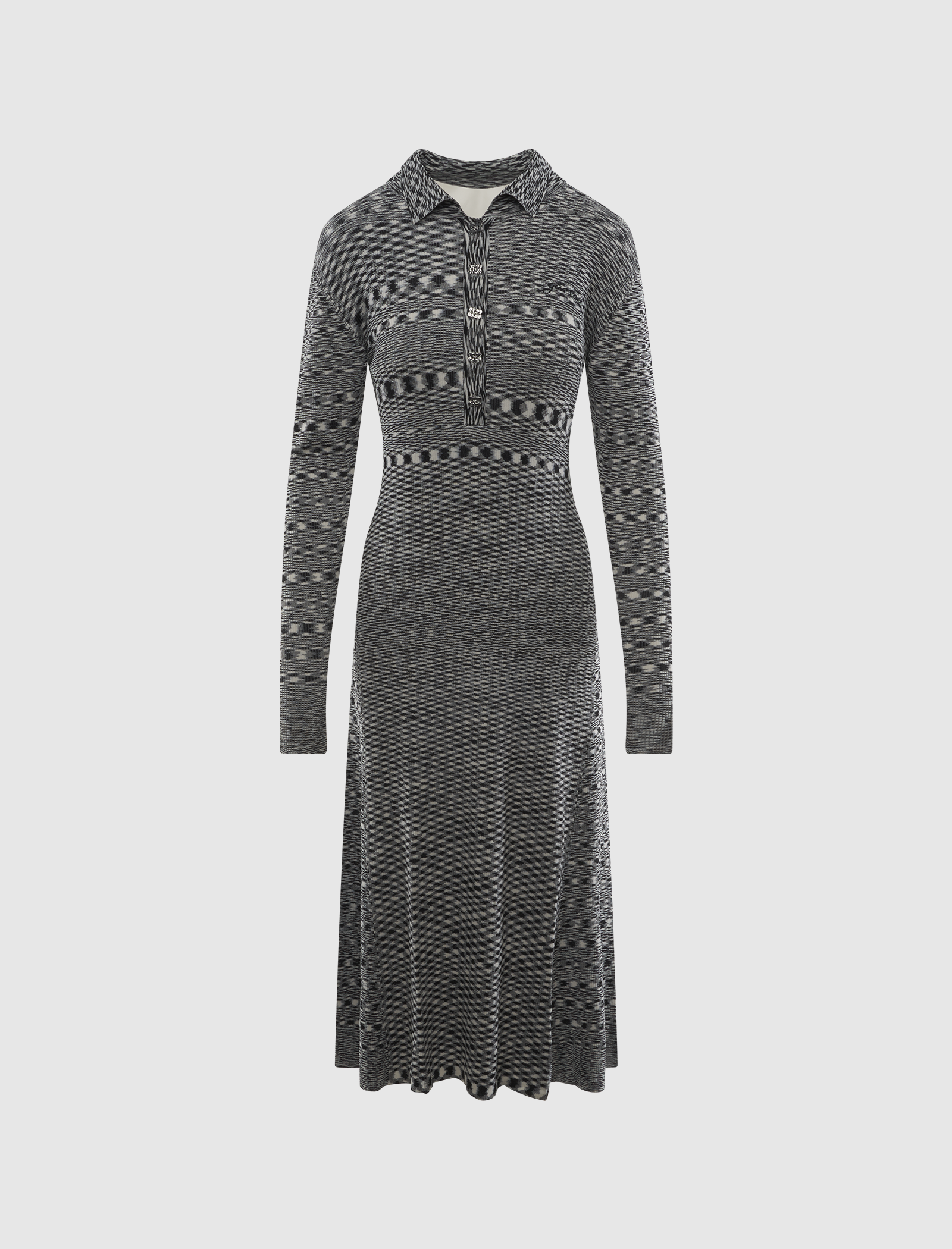 SPACEDYED KNIT DRESS