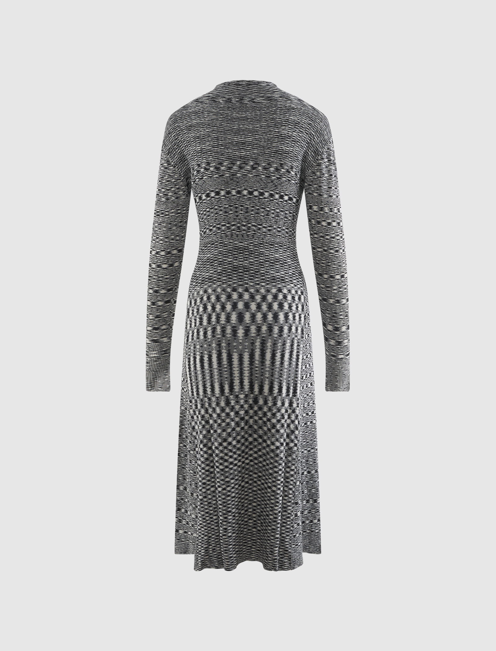 SPACEDYED KNIT DRESS