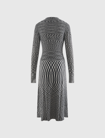 SPACEDYED KNIT DRESS