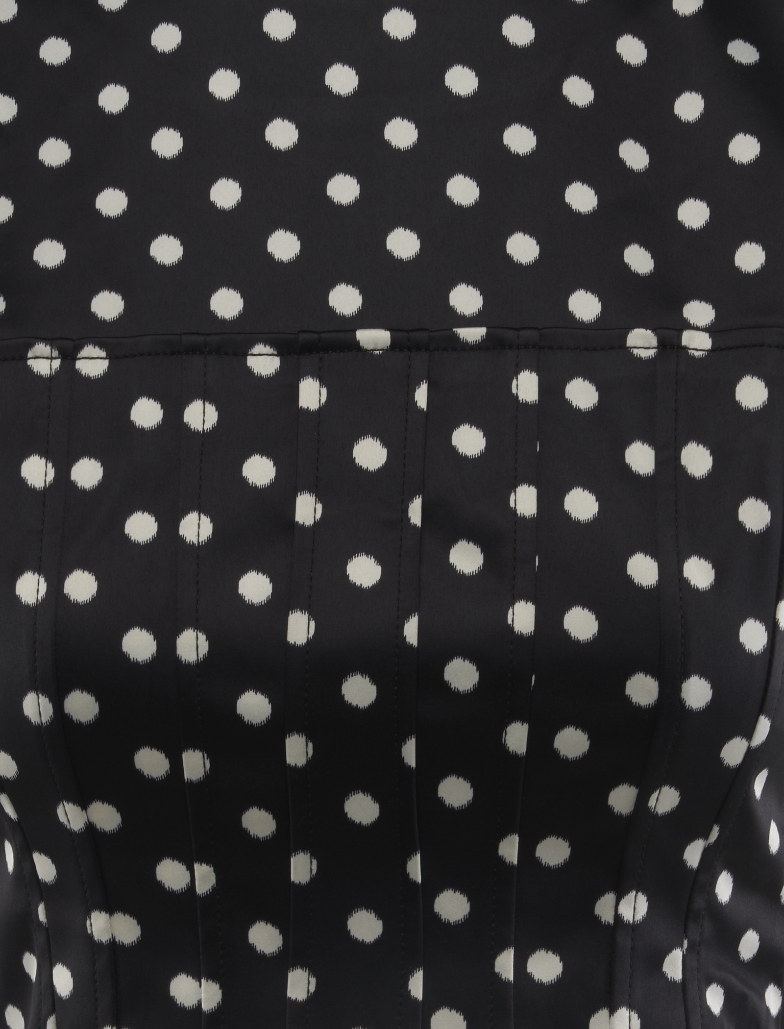 POLKA-DOT SATIN CORSET TOP