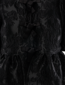 SATIN CLOQUE PEPLUM BLOUSE