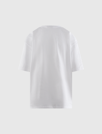 WHITE BEADED TIGER TEE