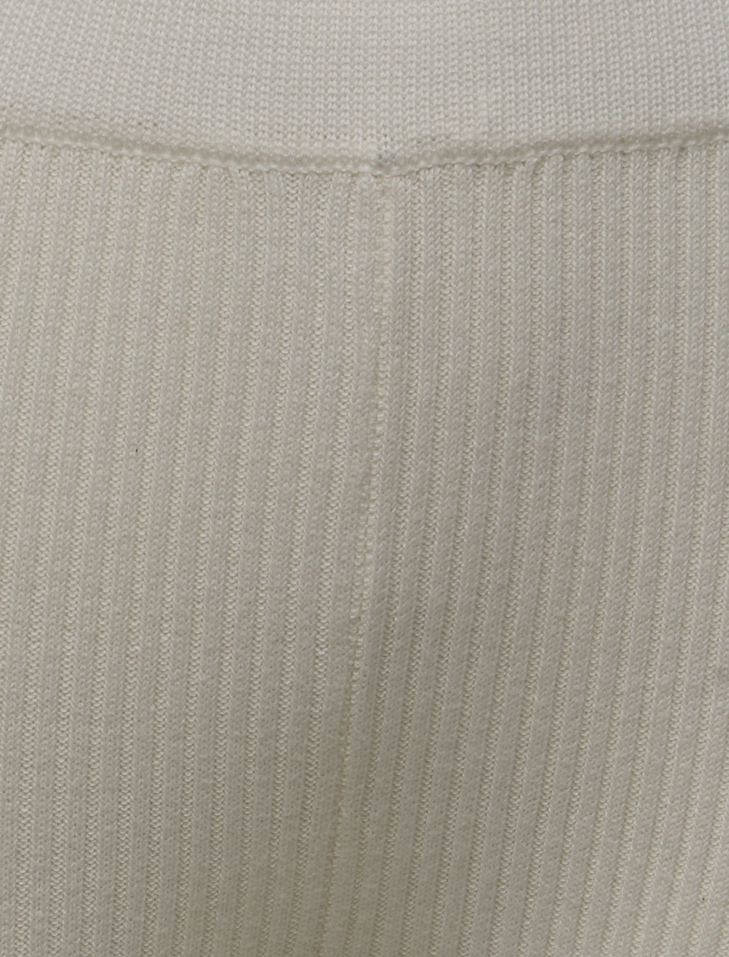 FINE COTTON RIB CROCHET PANTS