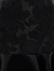SATIN CLOQUE MINI SKIRT