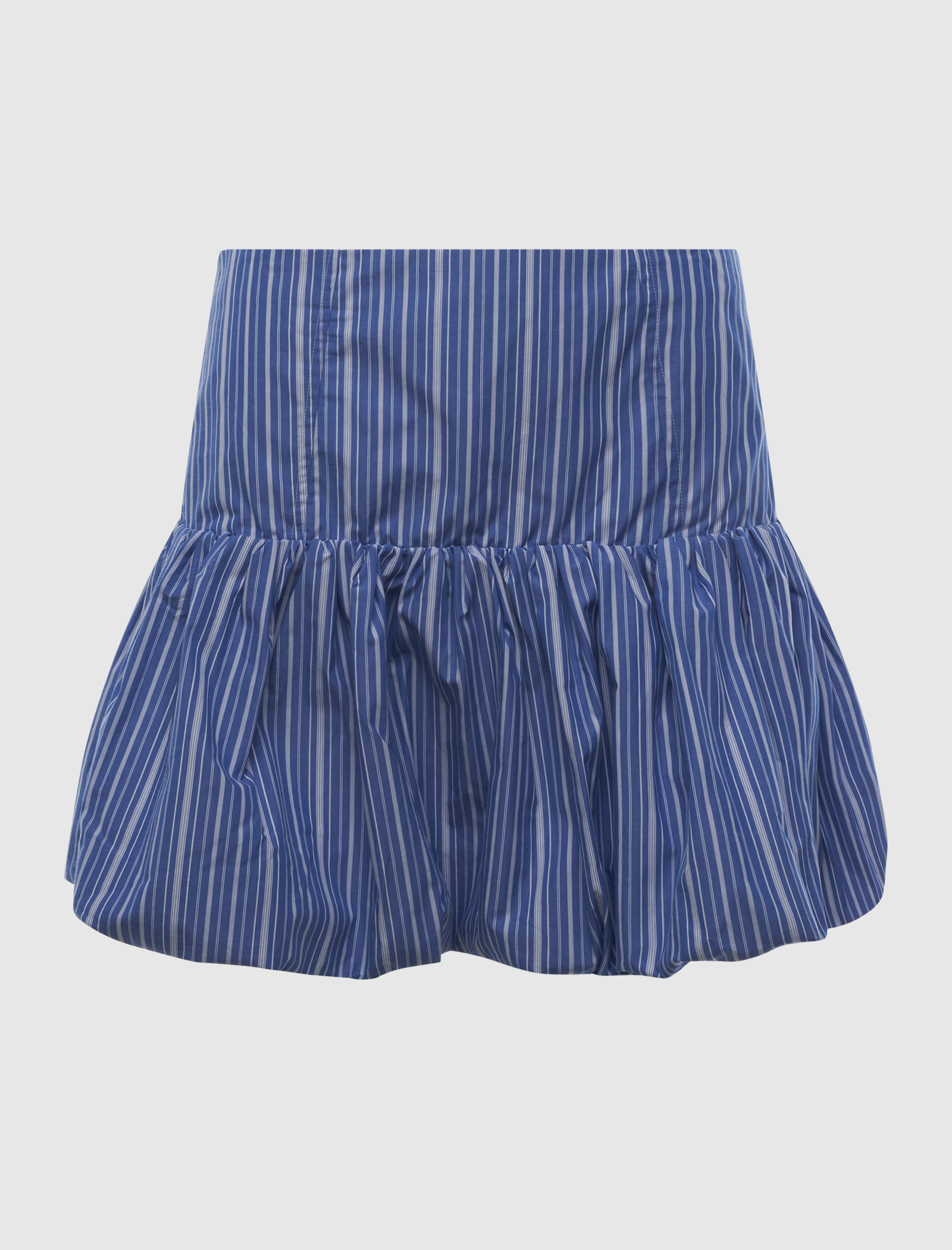 STRIPE COTTON MINI SKIRT