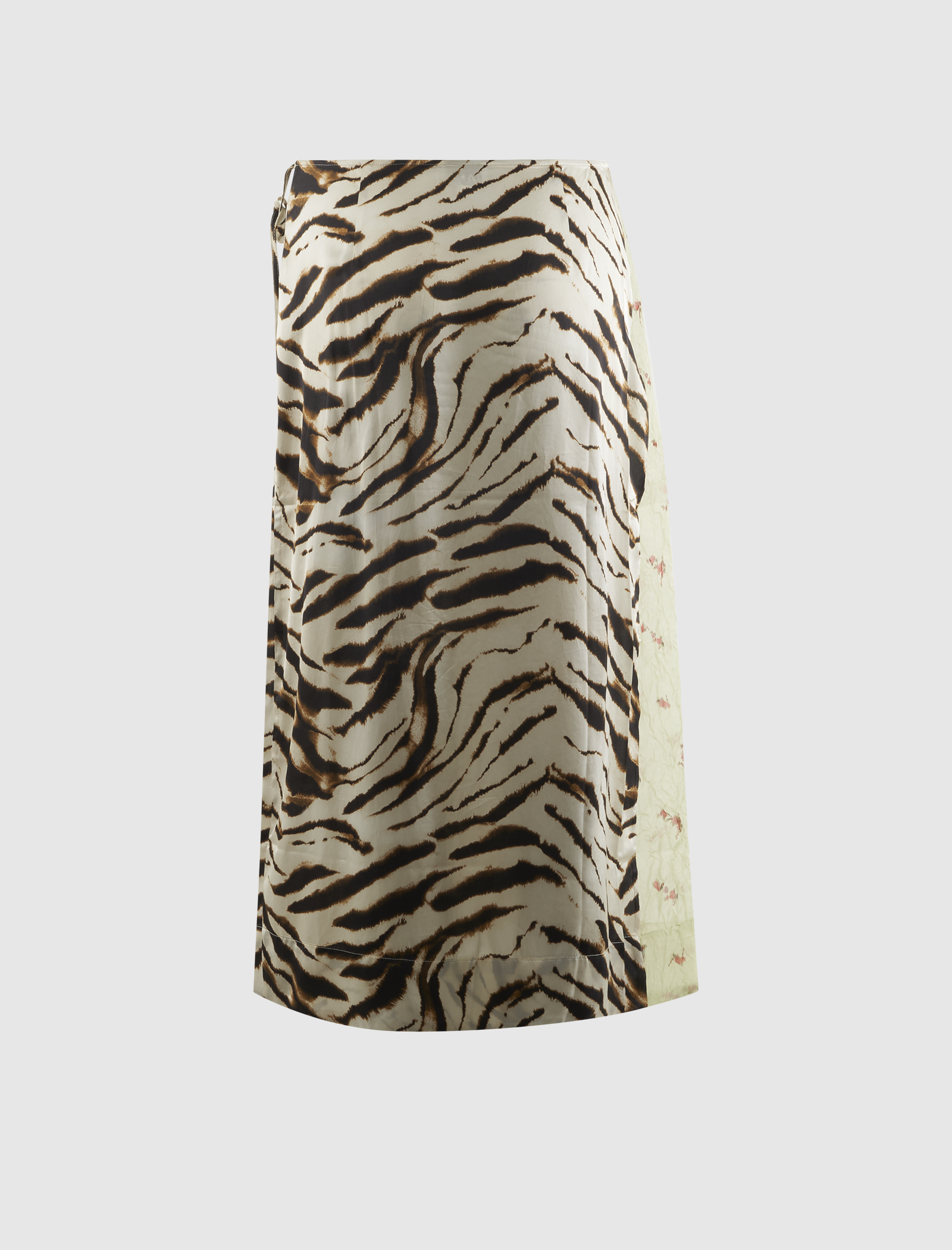 SHIBORI ORGANZA STRETCH SATIN SKIRT