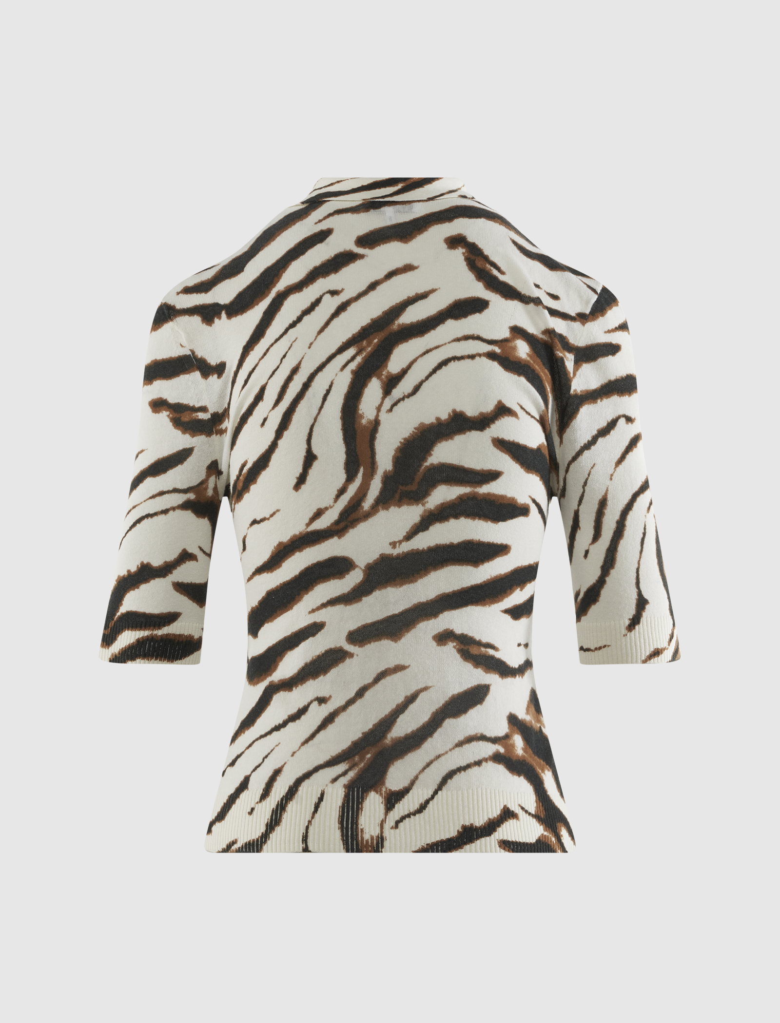 SHEER PRINTED COTTON POLO