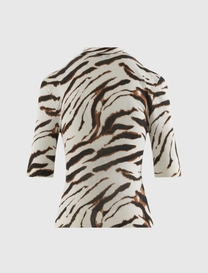 SHEER PRINTED COTTON POLO