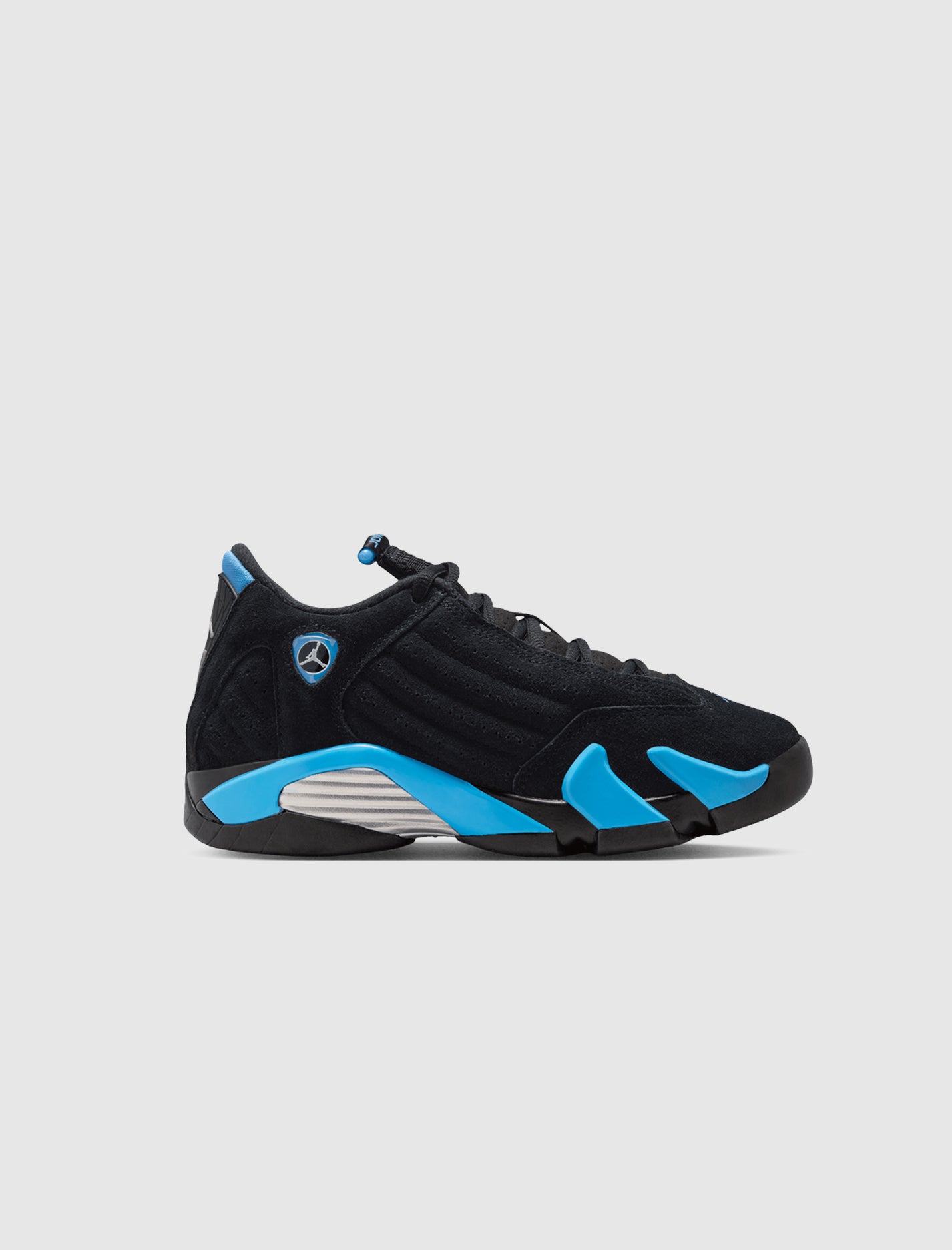 AIR JORDAN 14 RETRO "BLACK/ WHITE/ UNIVERSITY BLUE" GS