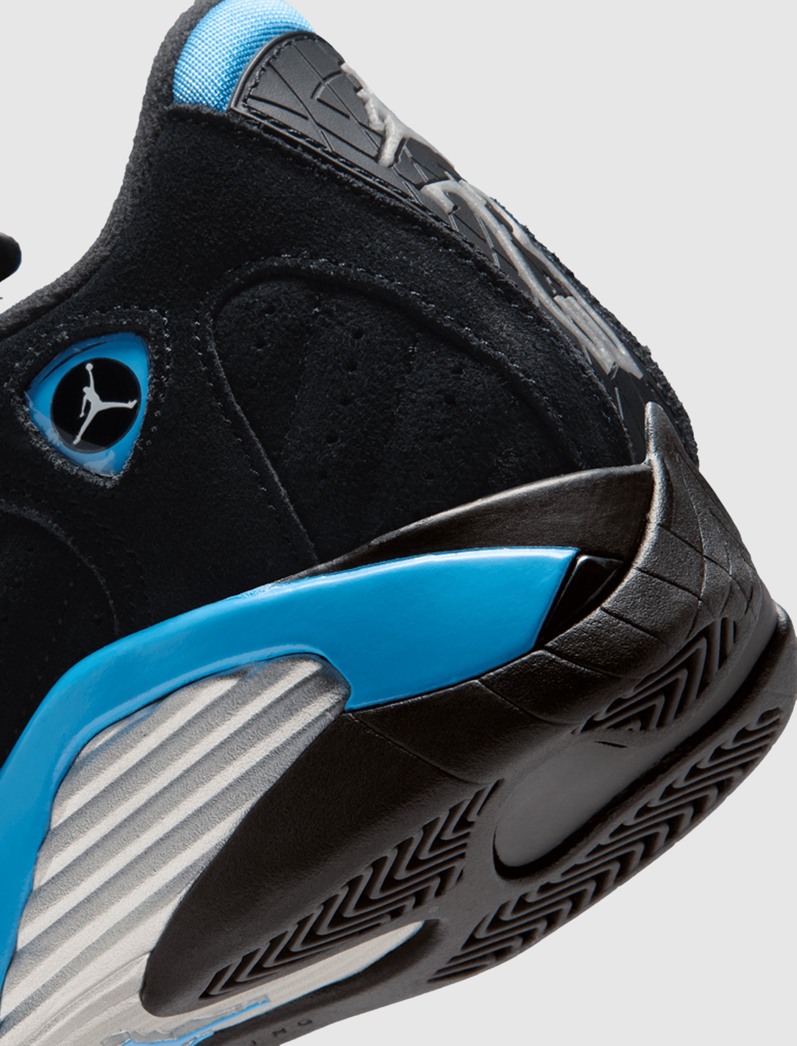 AIR JORDAN 14 RETRO "BLACK/ WHITE/ UNIVERSITY BLUE" GS