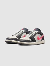 WOMEN'S AIR JORDAN 1 LOW "LIGHT GRAPHITE/HOT PUNCH"