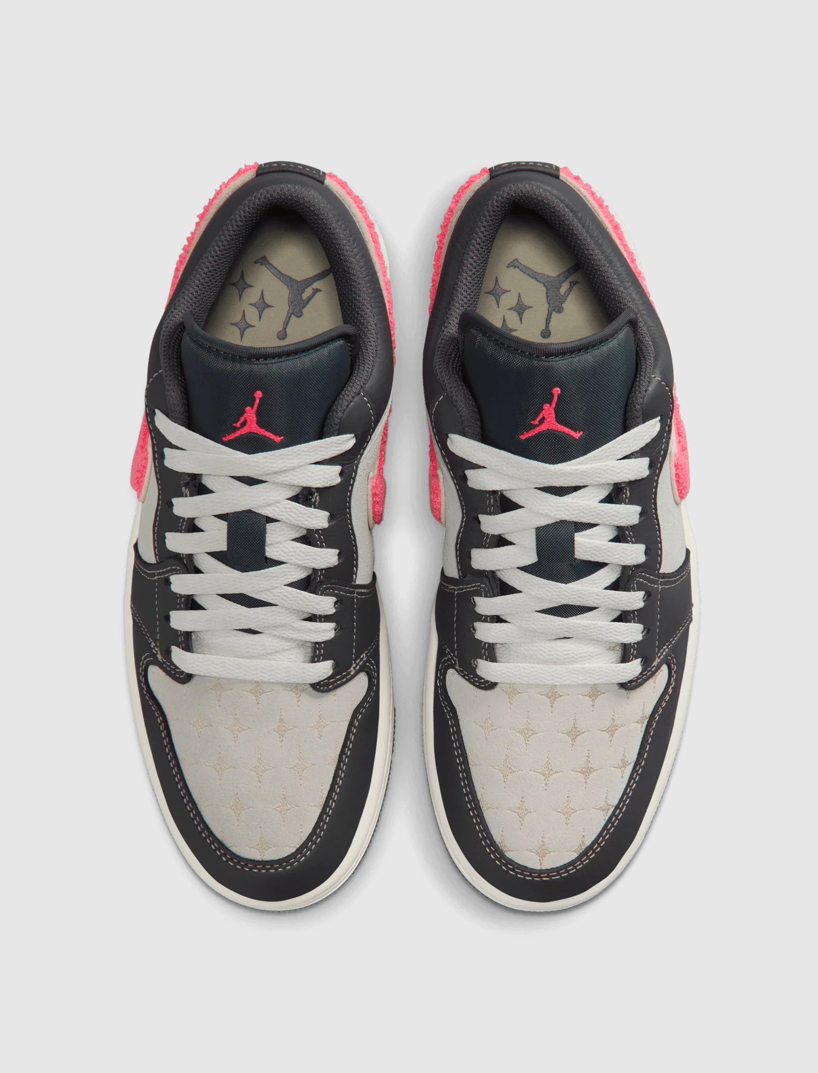 WOMEN'S AIR JORDAN 1 LOW "LIGHT GRAPHITE/HOT PUNCH"