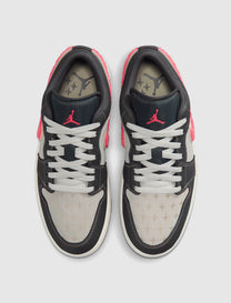 WOMEN'S AIR JORDAN 1 LOW "LIGHT GRAPHITE/HOT PUNCH"