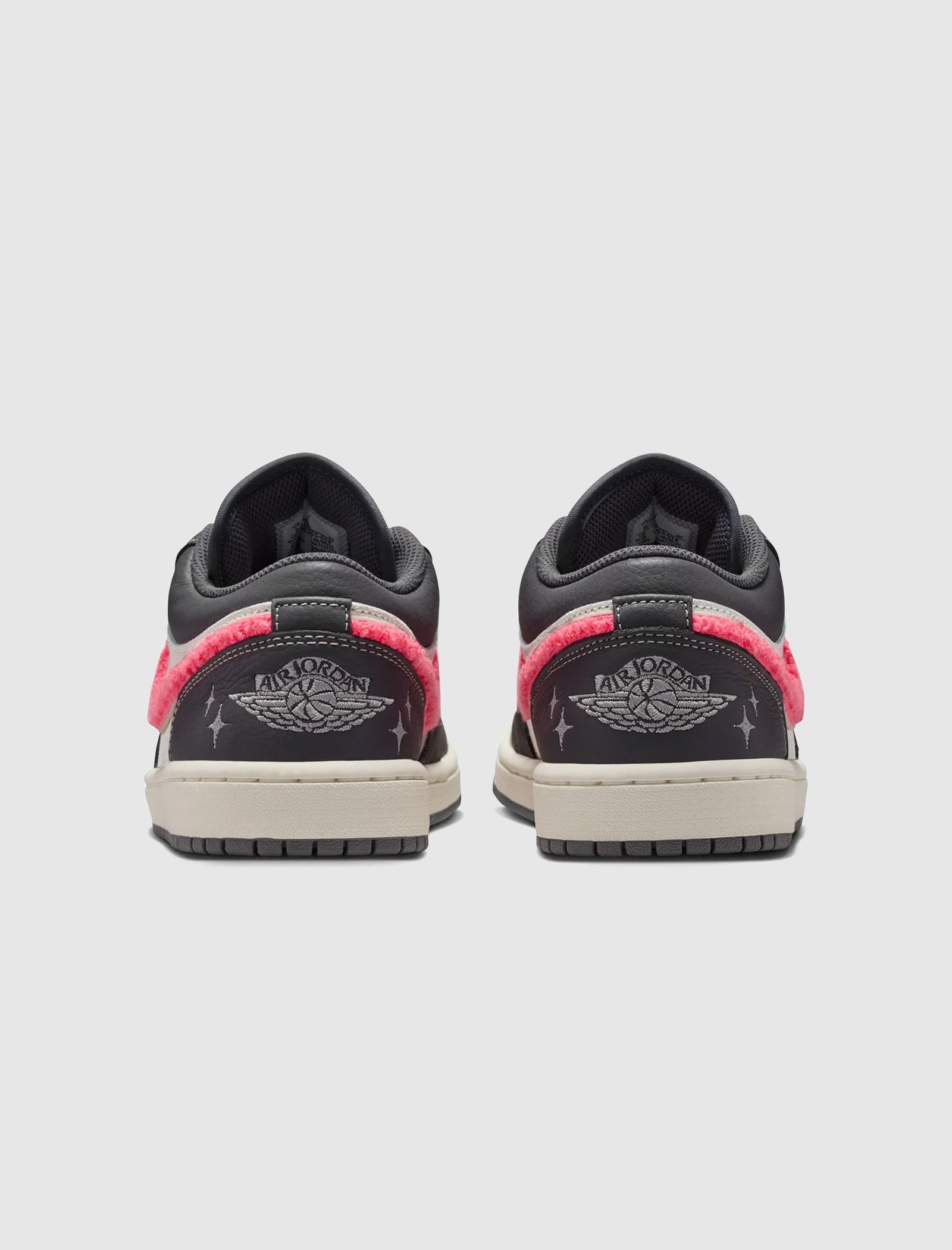 WOMEN'S AIR JORDAN 1 LOW "LIGHT GRAPHITE/HOT PUNCH"