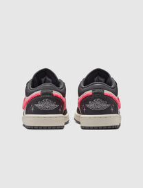 WOMEN'S AIR JORDAN 1 LOW "LIGHT GRAPHITE/HOT PUNCH"