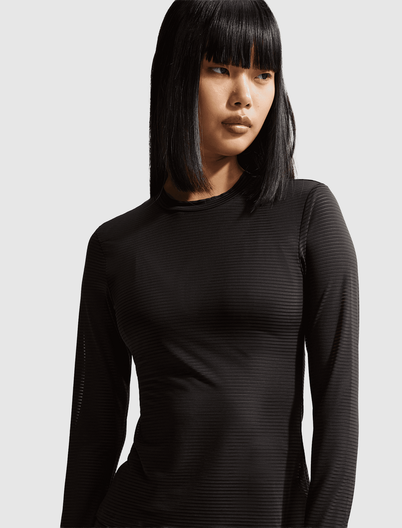 NIKE SPORTSWEAR SHEER LONG SLEEVE TOP – JAIDE