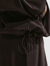 STRETCH NYLON OVERSIZED JACKET