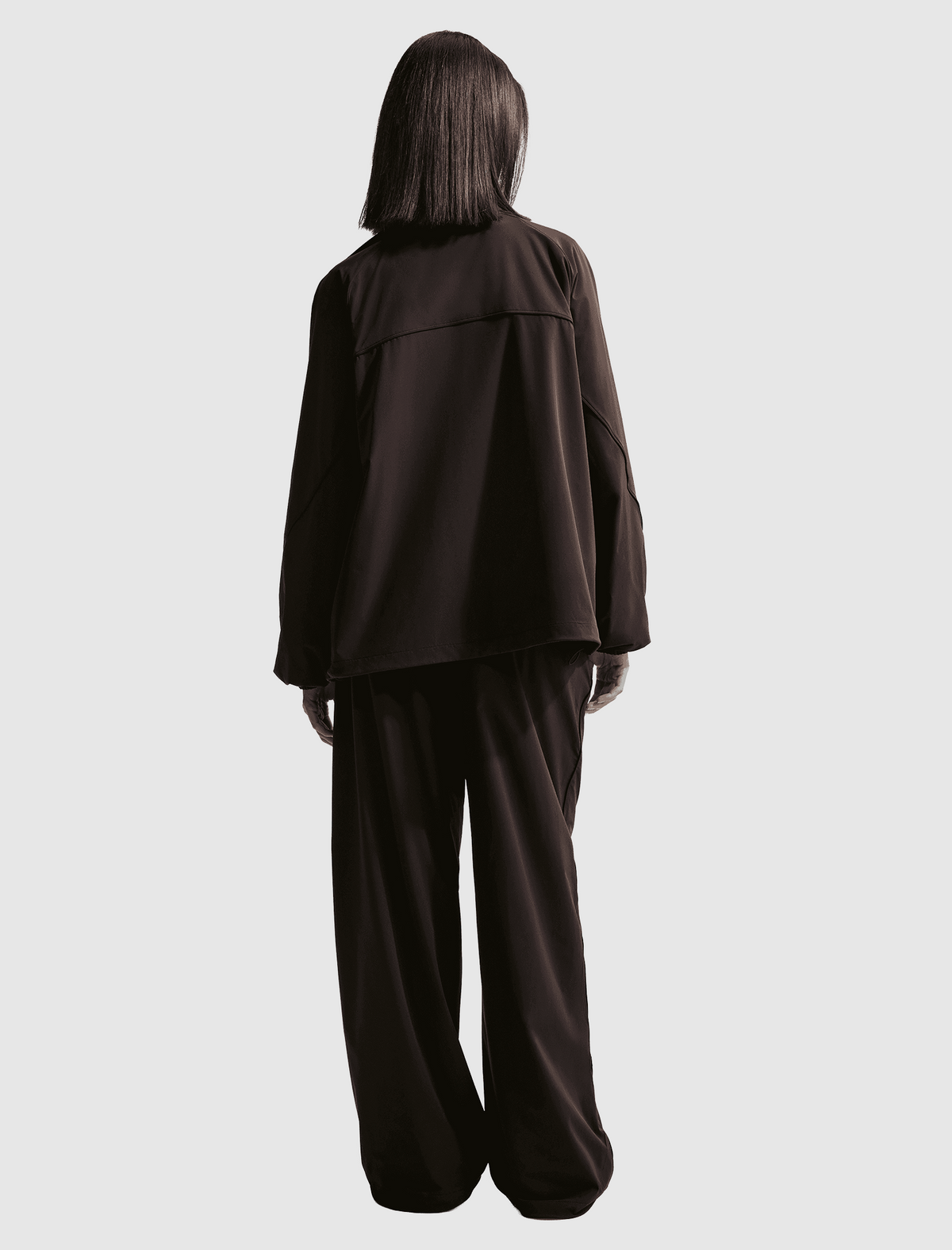 STRETCH NYLON OVERSIZED PANTS