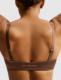 SATIN SHINE PADDED PICOT SPORTS BRA