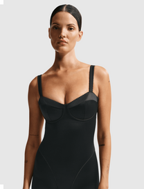 SATIN SHINE PICOT BODYSUIT
