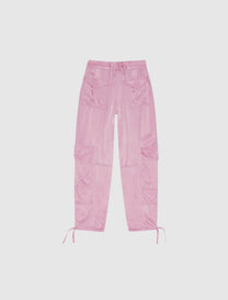WOMEN'S WASHED SATIN PANTS