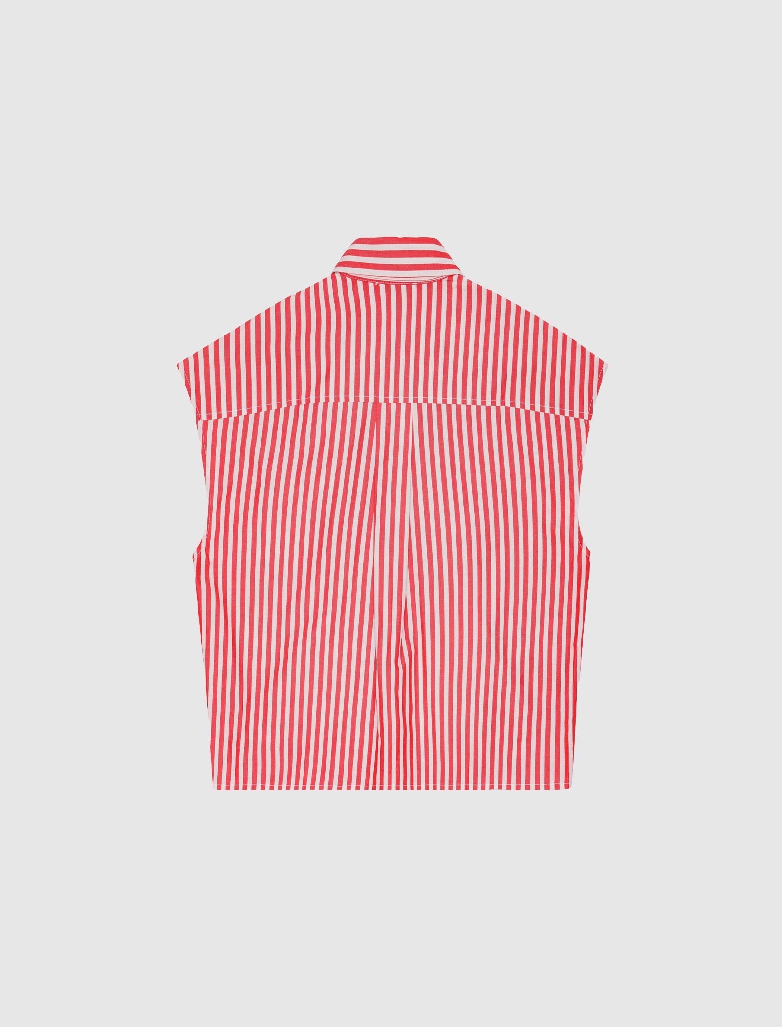 WOMEN'S STRIPE COLLAR SHIRT