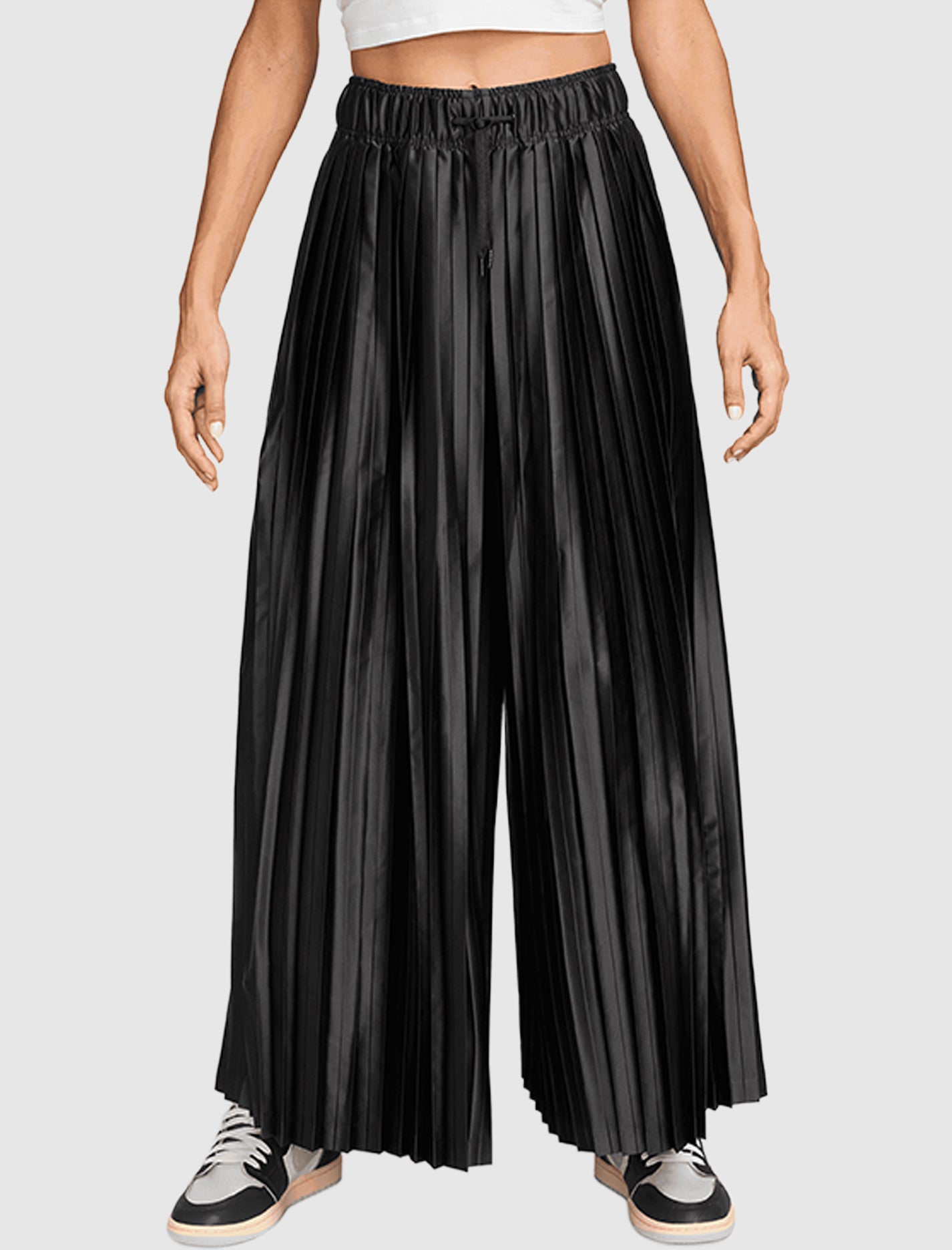 PLEATED TRACK PANTS