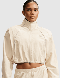 CRUNCHY NYLON CROPPED JACKET