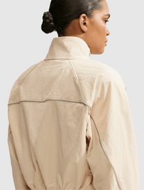 CRUNCHY NYLON CROPPED JACKET