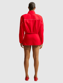 CRUNCHY NYLON CROPPED JACKET